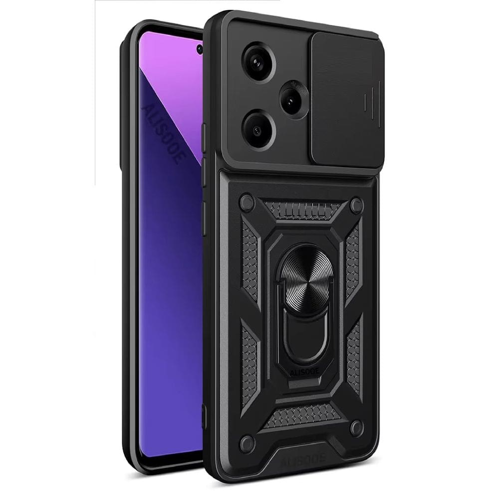 Capa Capinha Armadura C/ Proteção da Camera Suporte Anel 360 P/ REedmi Note 13 PRO+ PLUS
