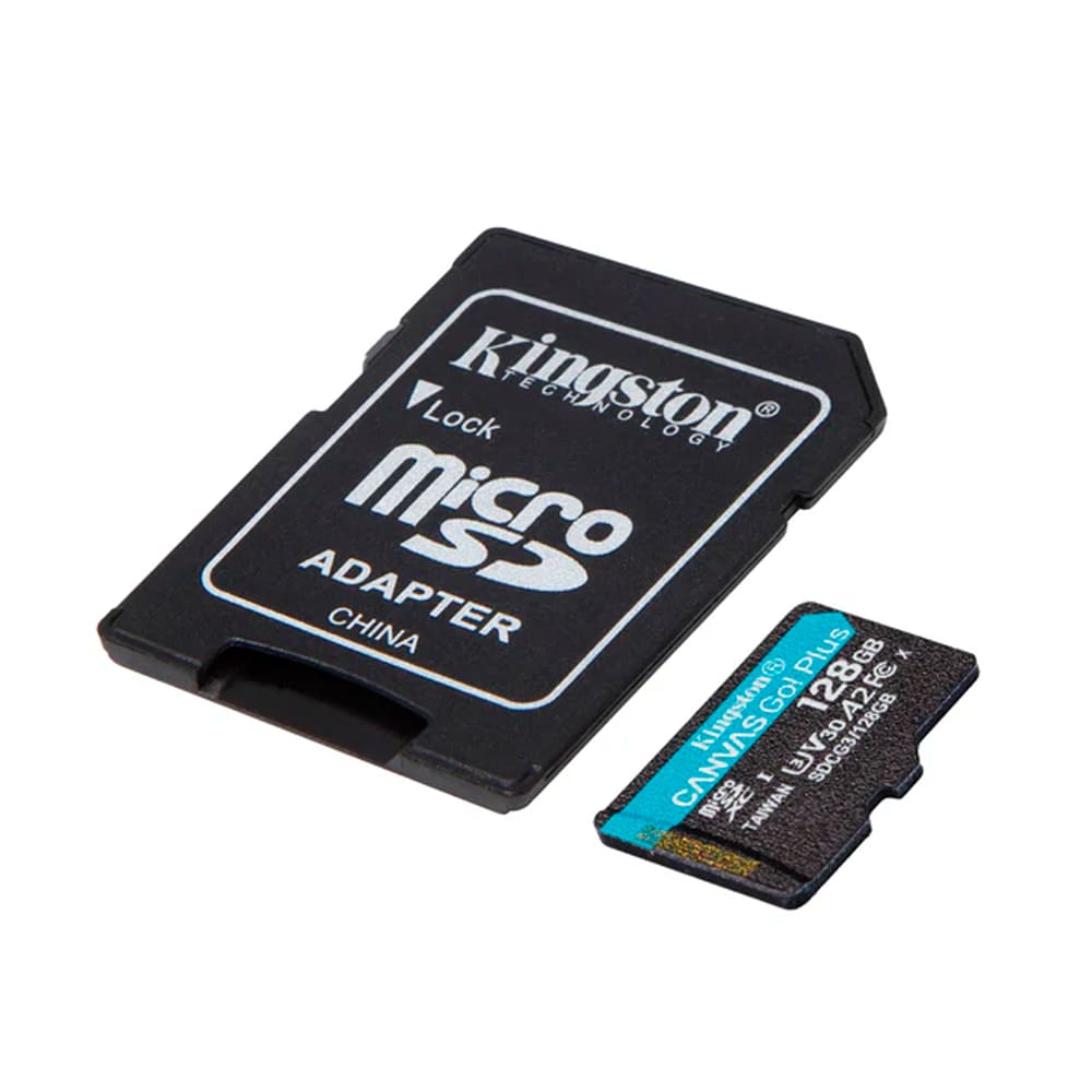 Cartão de Memória Micro SD 128GB Classe 10 170mb/s 4K Kingston Canvas Go Plus SDCG3/128GB