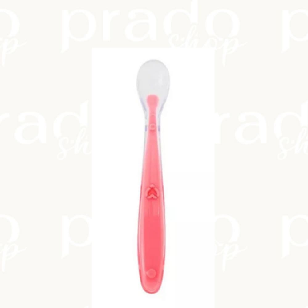 Colher Buba Em Silicone Rosa