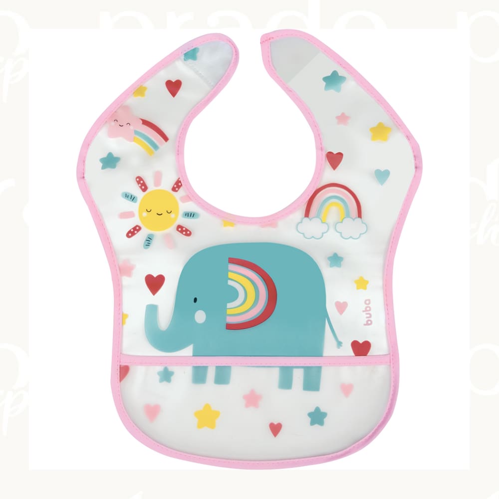 Babador Buba  Com Bolso Arco-Iris