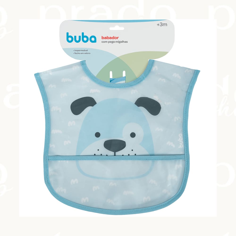 Babador Buba Com Bolso Cachorrinho