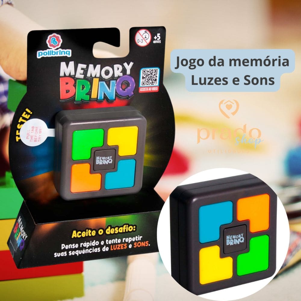 Jogo da memória Memory Brinq Luzes e Sons Polibrinq