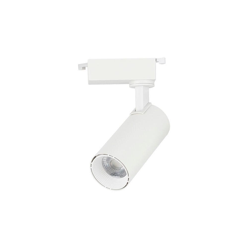 Spot Direcionável Para Trilho Eletrificado Nordecor Nize 10w Bivolt Branco 3000k Luz Amarela 6476