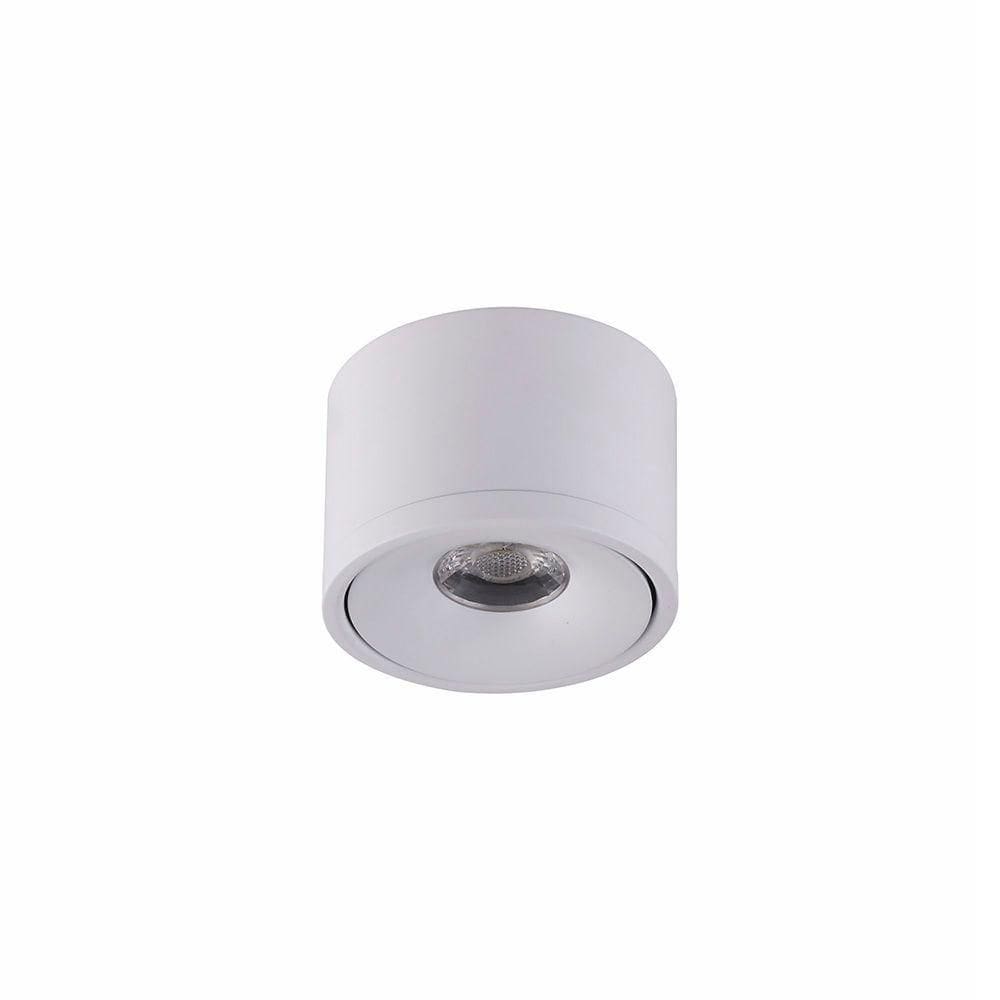 Spot Direcionável De Sobrepor Nordecor Skel Led 7w Bivolt Branco 6316