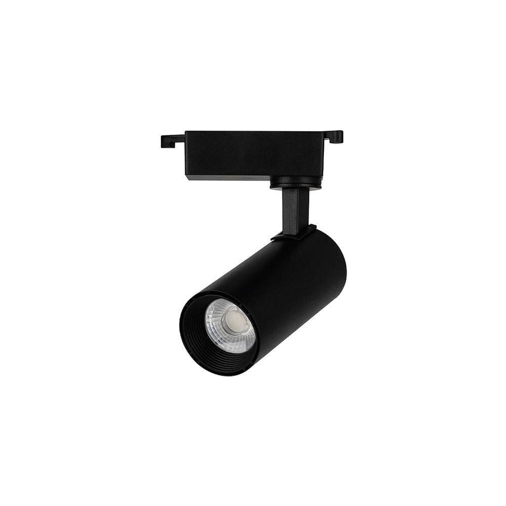 Spot Direcionável Para Trilho Eletrificado Nordecor Nize 10w Bivolt Preto 3000k Luz Amarela 6477