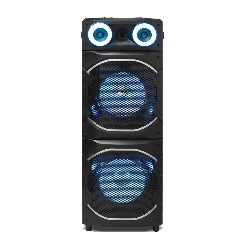 Caixa De Som AmplificadaFlash LightsPhilco 2400WBivoltPCX24000