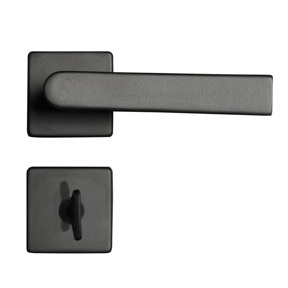 Fechadura Zm Concept 414 Porta Banheiro 40Mm Preta Pado
