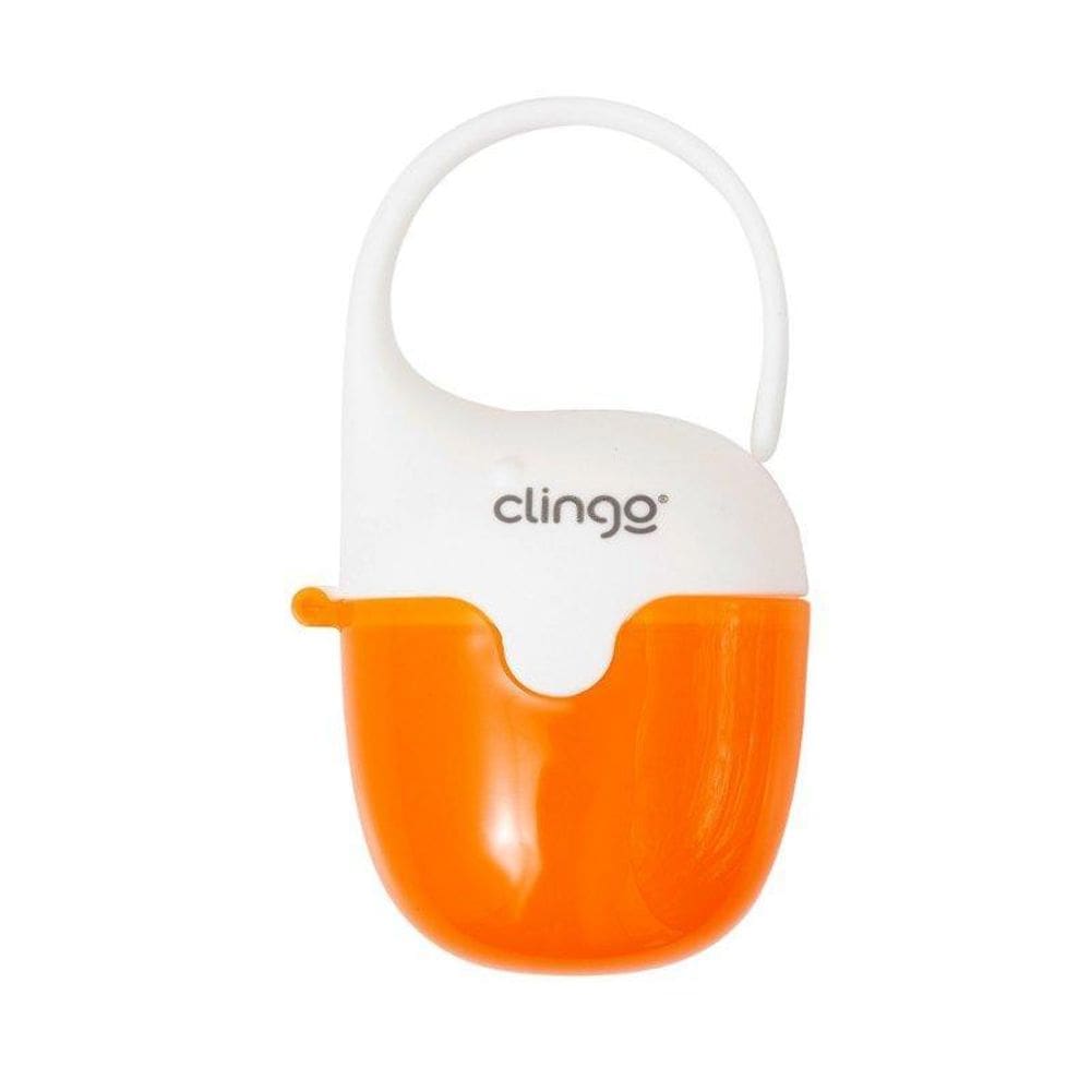 Porta Chupeta Baleia Colors Laranja - Clingo