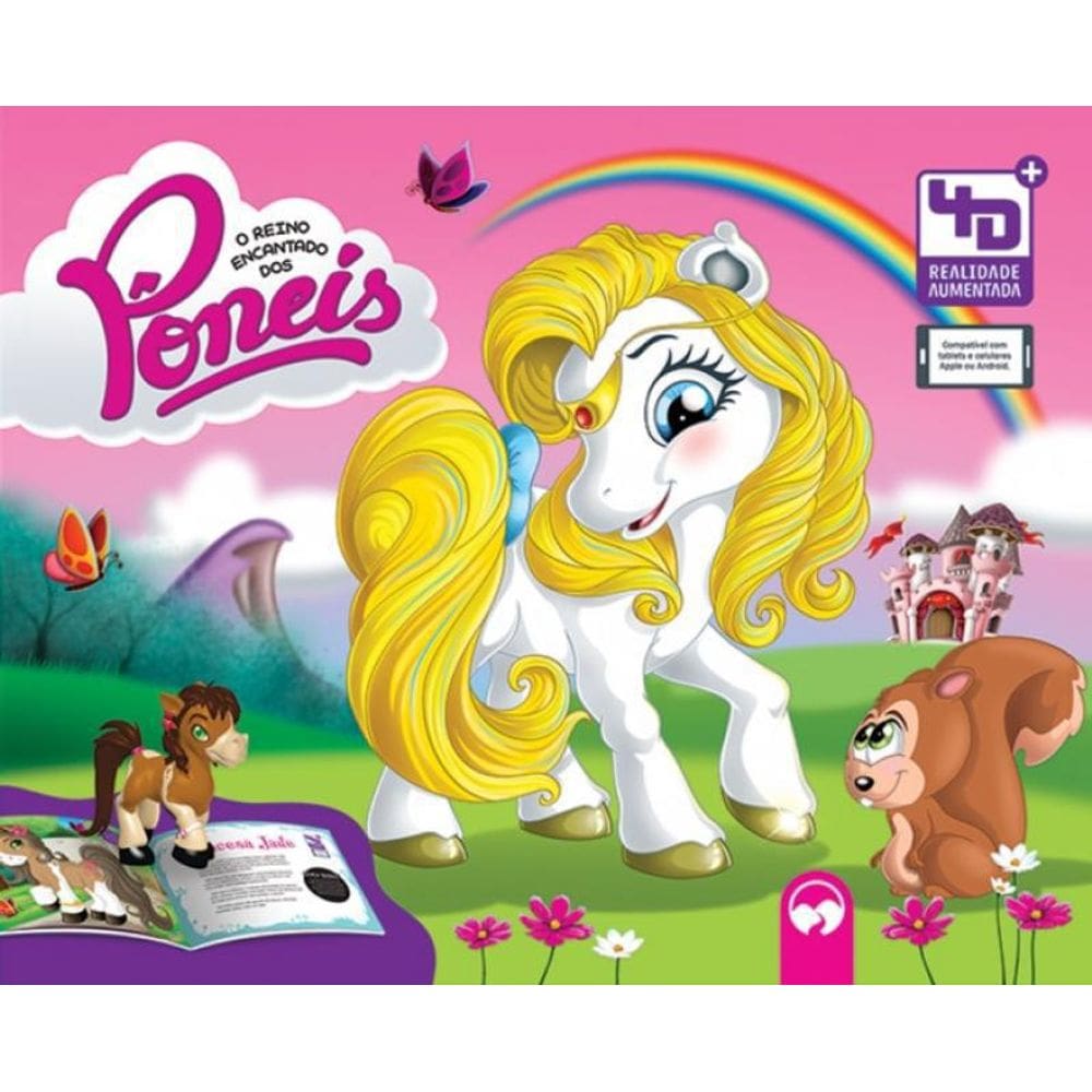 Livro Reino Encantado Dos Poneis, O - 4D