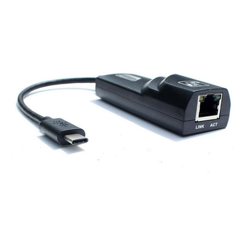 Adaptador Usb Tipo C 3.1 P Rede Rj45 Gigabit 10/100/1000Mbps