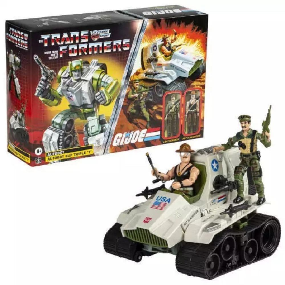 Transformers Collaborative GI Joe -  Transformers Autobot Kup Triple T e Sgt Slaughter e Leatherneck -  Hasbro