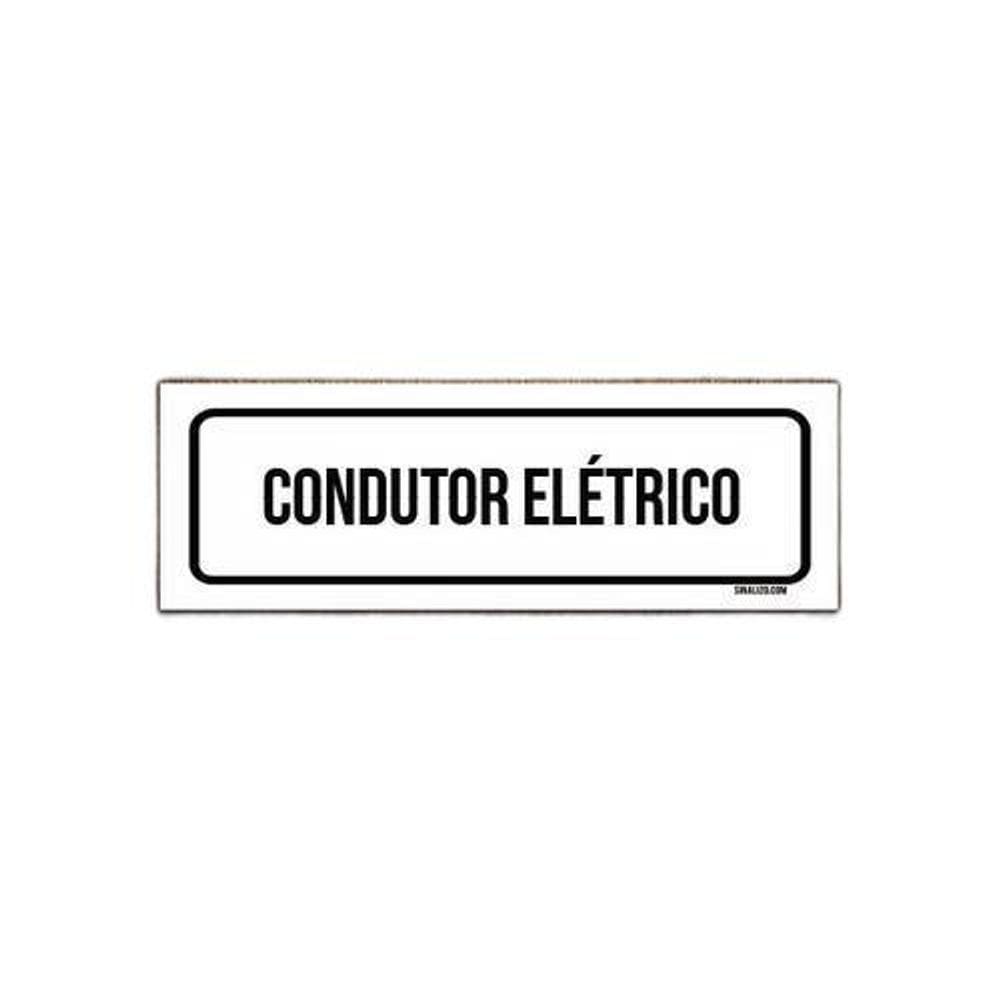 Placa De Sinalização Setor - Condutor Elétrico 23X9