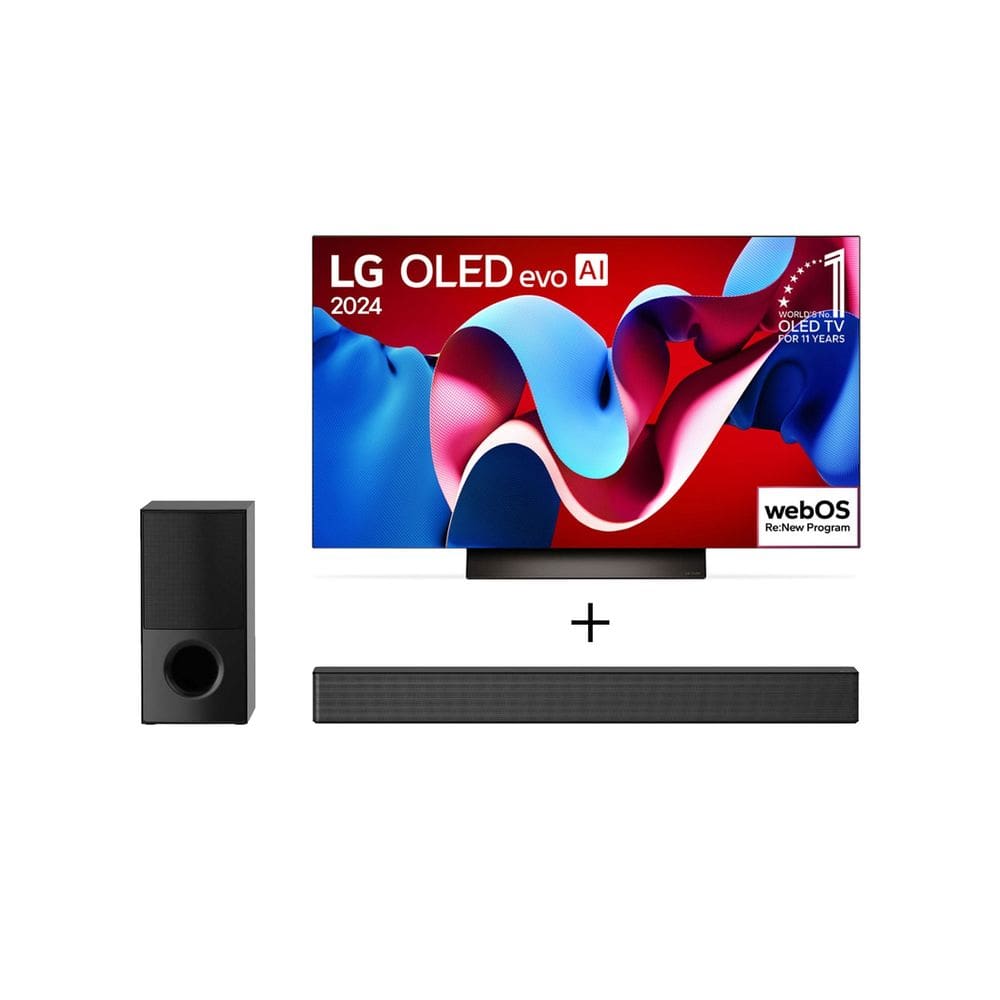 Combo Smart TV LG OLED evo 4K C4 65`` 2024 + Soundbar SNH5