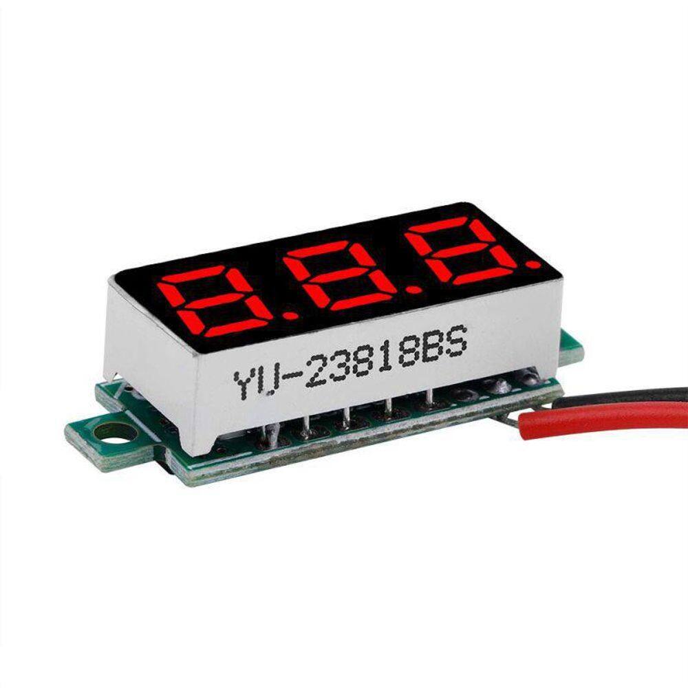 Mini Voltímetro Digital 0,28 Polegadas 2,5 A 30V Vermelho
