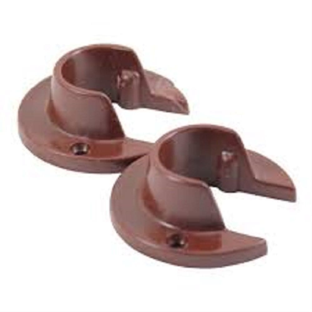 Flange 28mm Mogno  Pvc   par