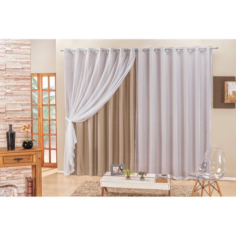 Cortina Elegance 2,00 X 1,70 Bege
