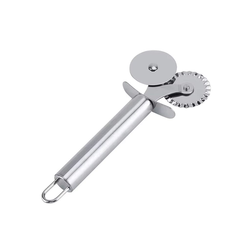 Carretilha Cortador De Massa Lisa Pizza Em Aço Inox Resistente