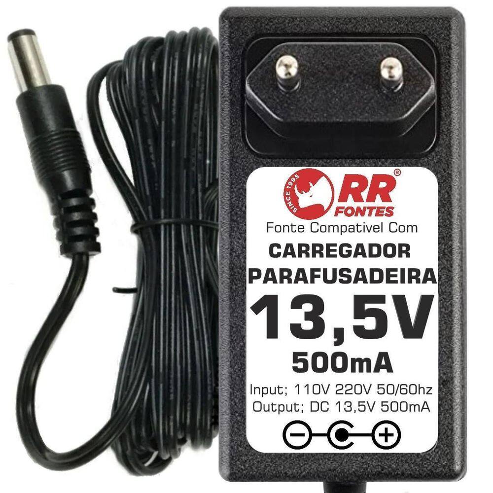Carregador Fonte 13,5V Para Parafusadeira Black Decker Bosch