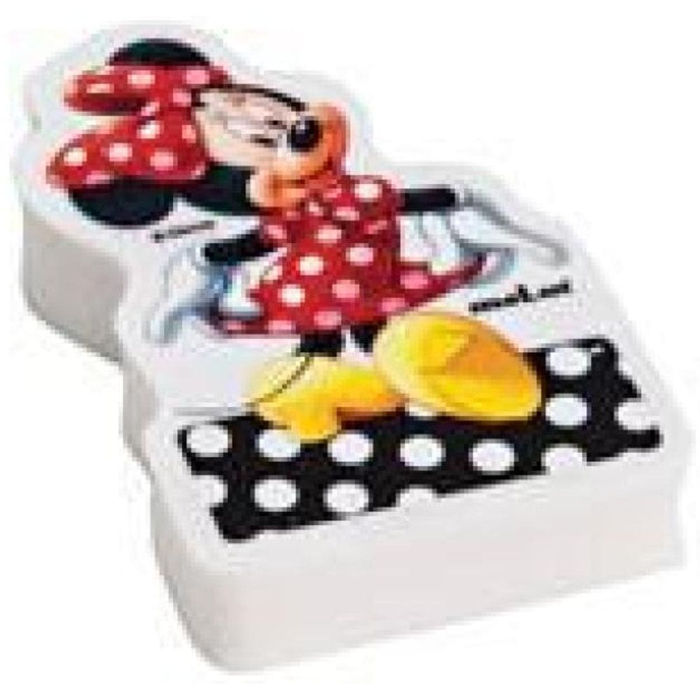 Borracha Decorada Minnie Branca - 20 Unidades