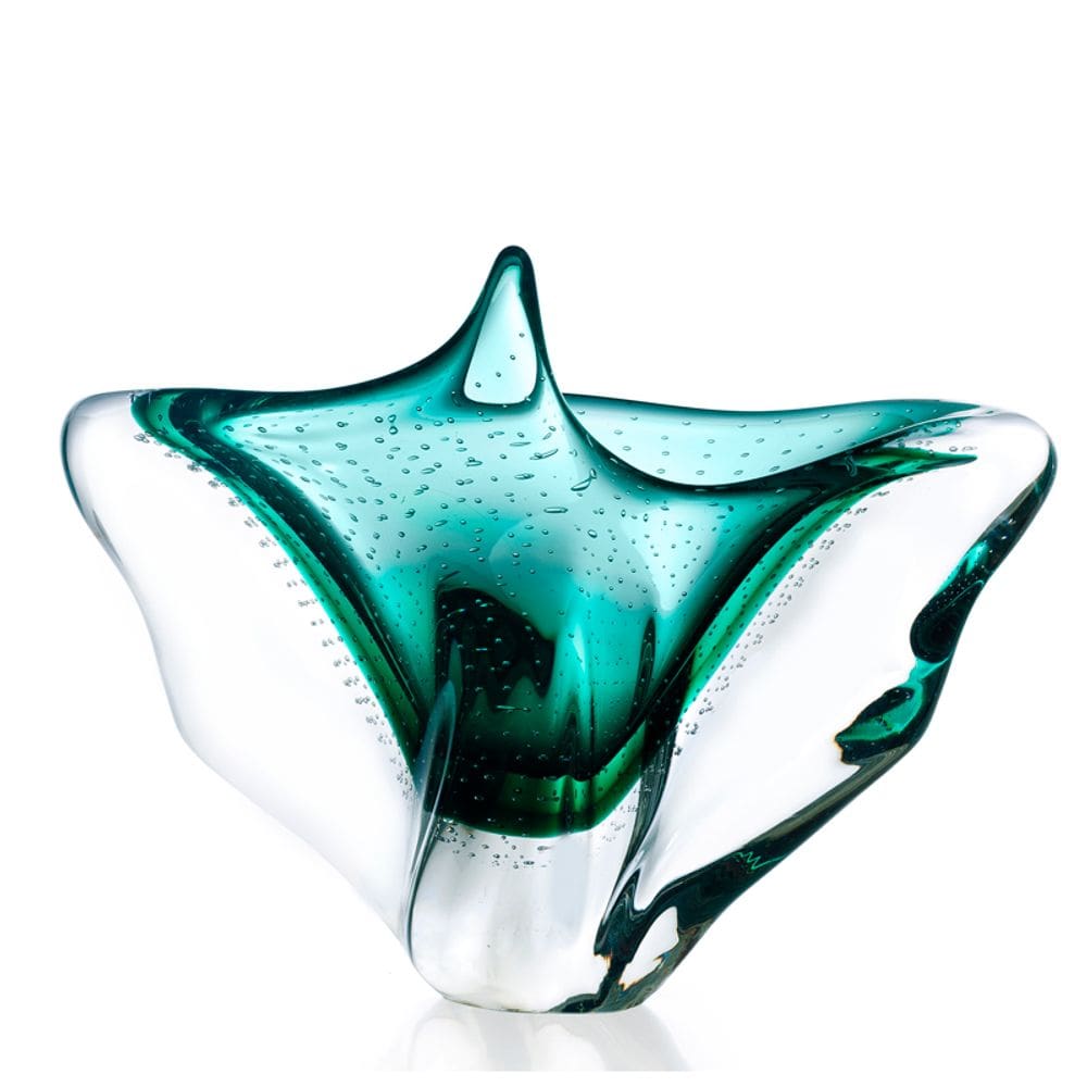 Vaso Em Cristal Murano Esmeralda  São Marcos