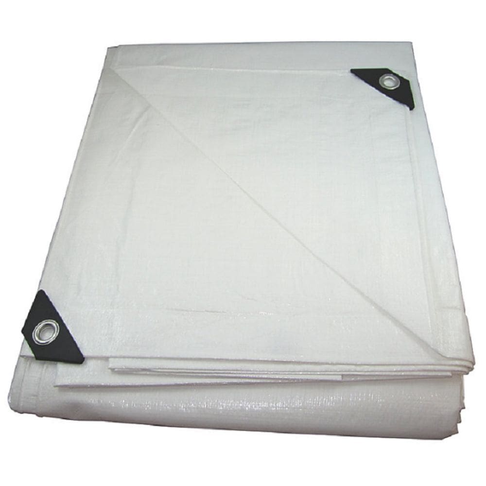 Lona branca 10x4 polietileno impermeável resistente + ilhos