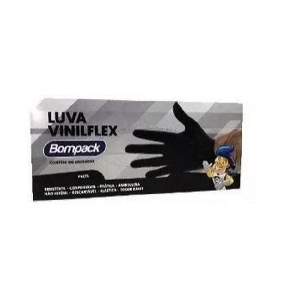 Luva Vinilflex Sem Pó Tamanho G - 100 Unidades