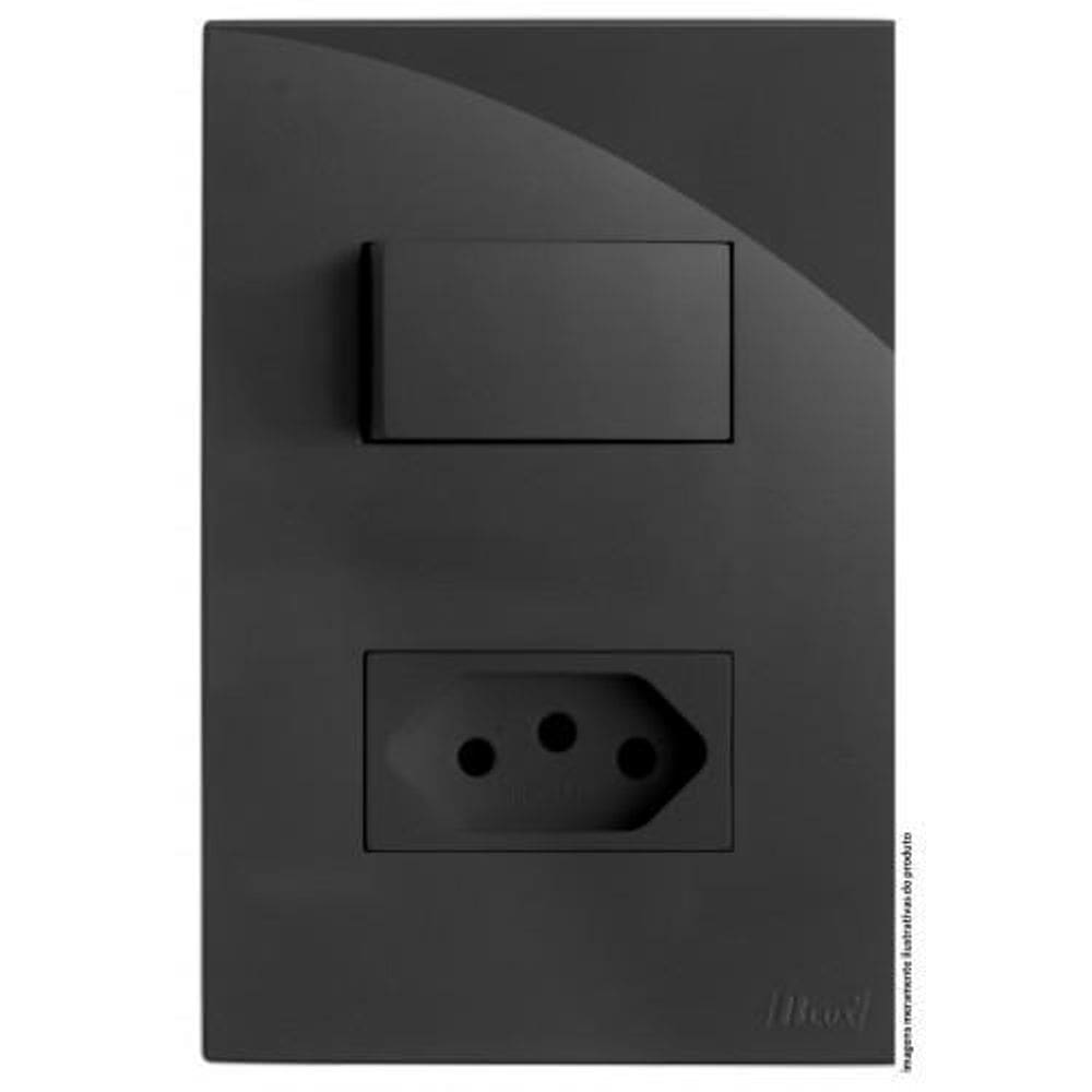 Kit Interruptor Simples + Tomada 20A 4X2 Brg11253-4Gf