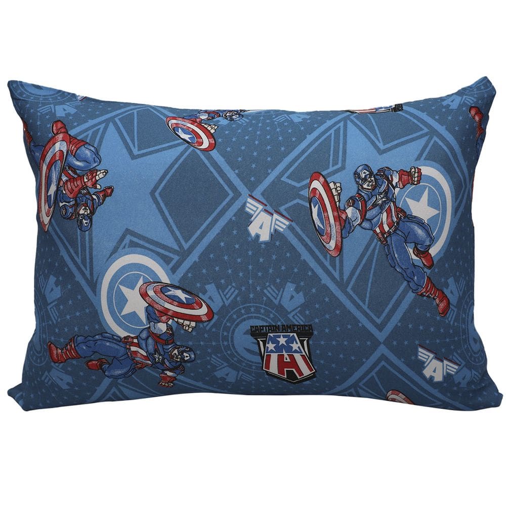Fronha Vingadores Avulsa Meninos Avenger Cubo Mescla Malha 100% Algodão 48cm x 68cm Portallar
