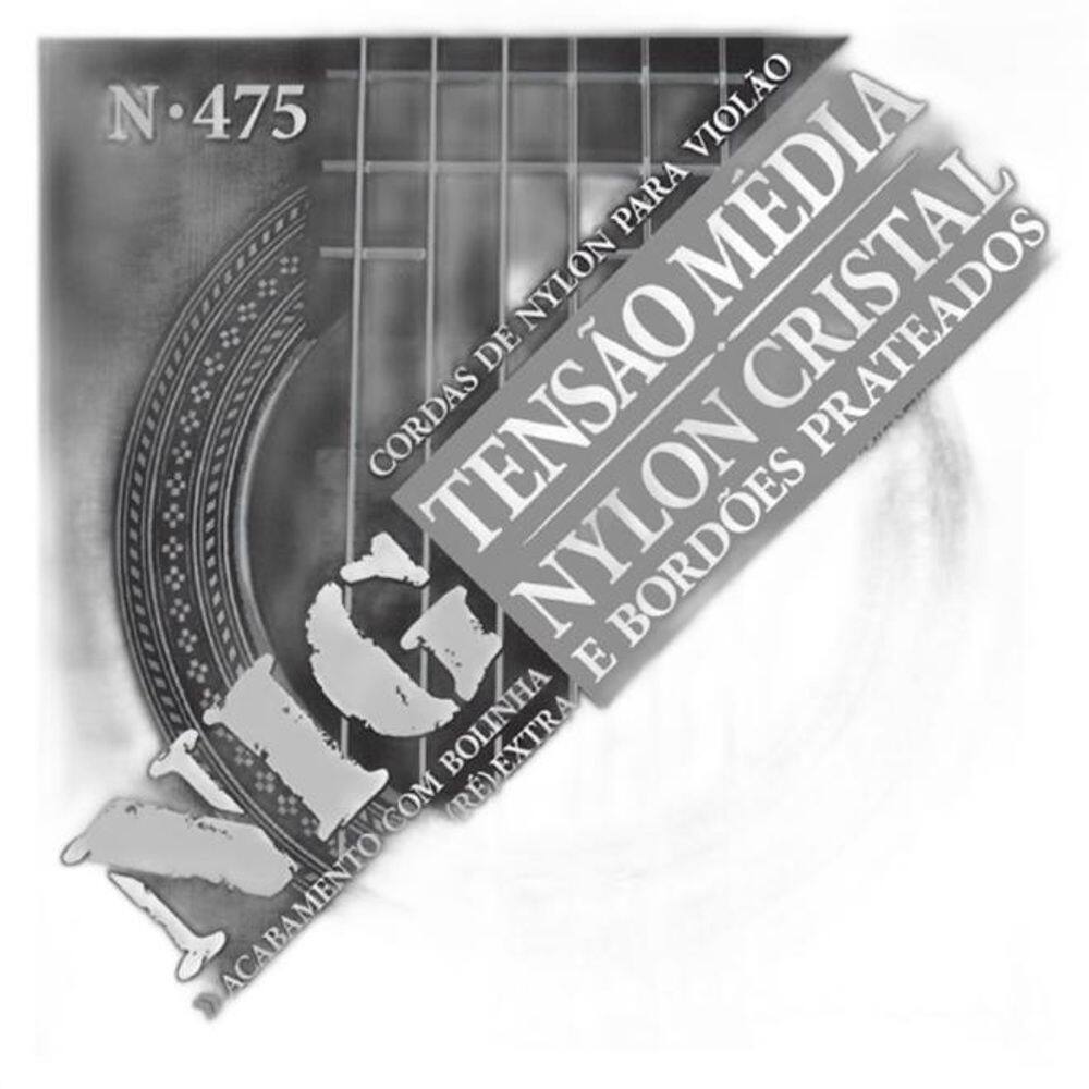 Encordoamento Cordas NIG N475 Tensão Média para Violão Nylon