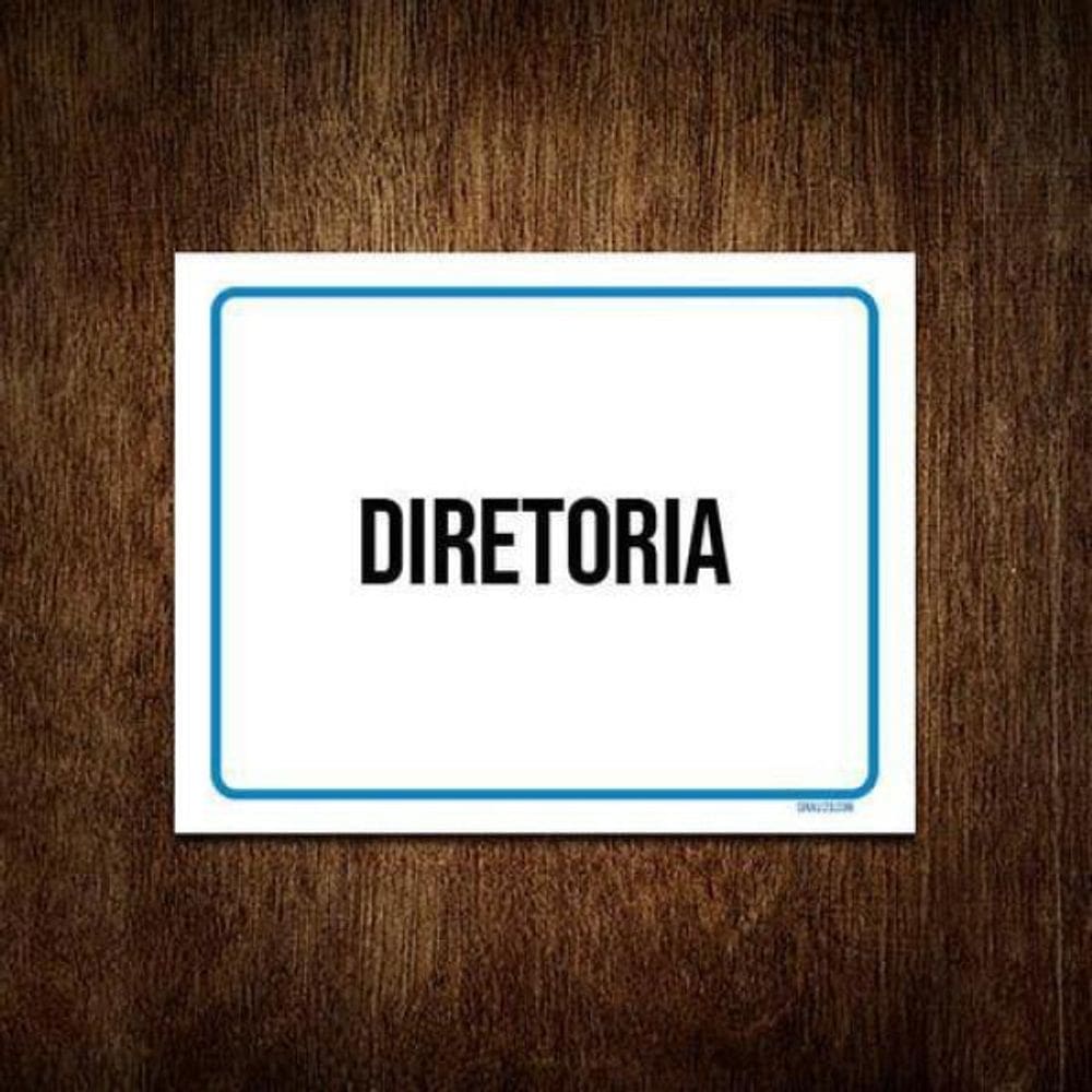 Kit 3 Placas Ambiente Sinalização Setor Diretoria
