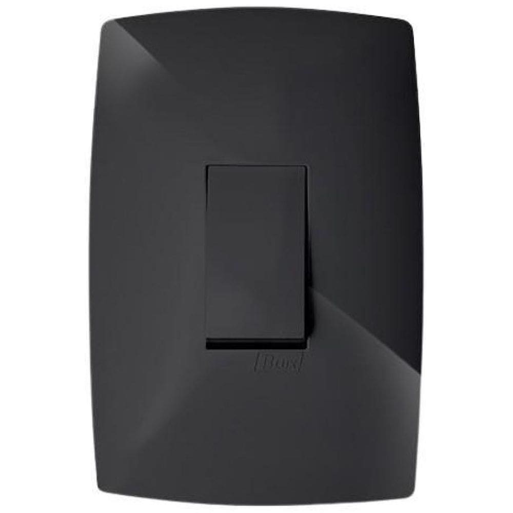 Cj Interruptor Simples Vertical 4X2 - Blux Home Grafite