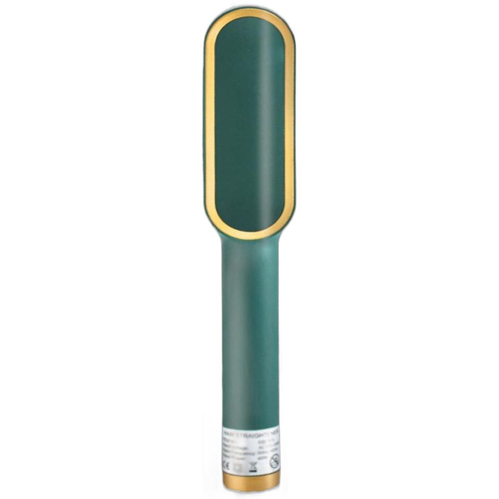 Prancha Escova Alisadora Com Pente Profissional Bivolt Verde