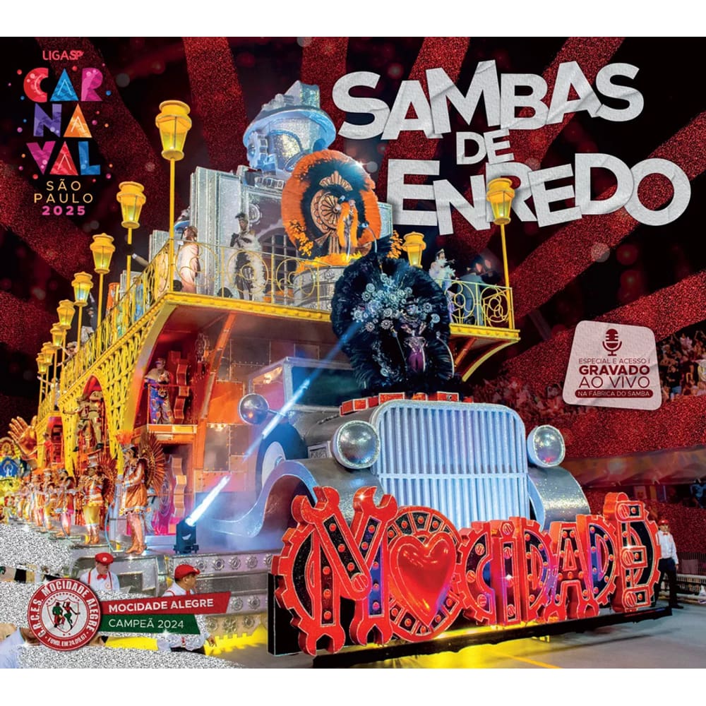 Cd Sambas Enredo Carnaval SP 2025 (Cd Triplo  Digipack)