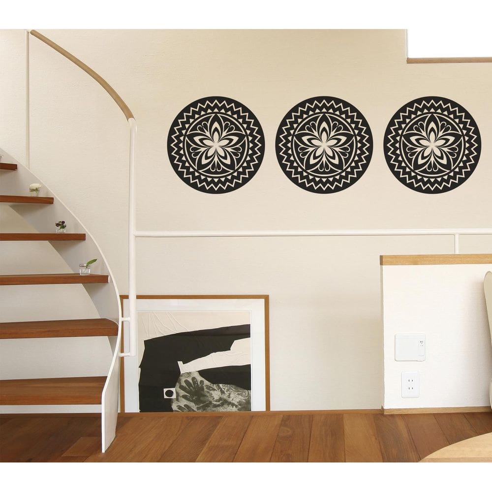 Adesivo De Parede Decorativos De 3 Mandala Para Sua Sala