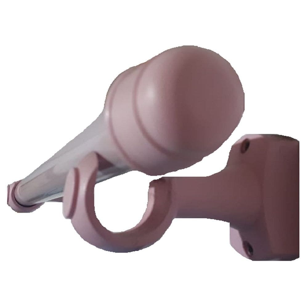 Kit Varão 2,00 Metros para Cortina 19mm Rosa Bebê