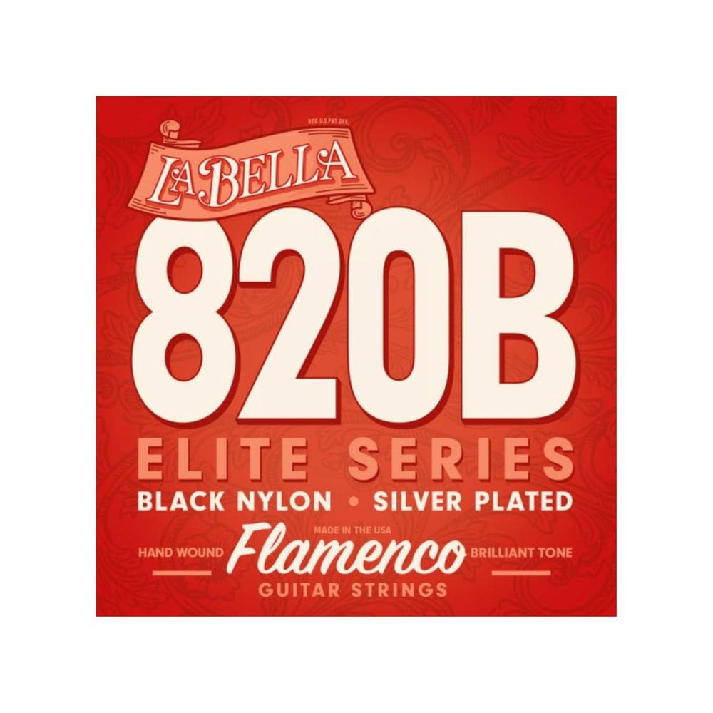 Corda de guitarra La Bella 820B Elite Flamenco Black Nylon
