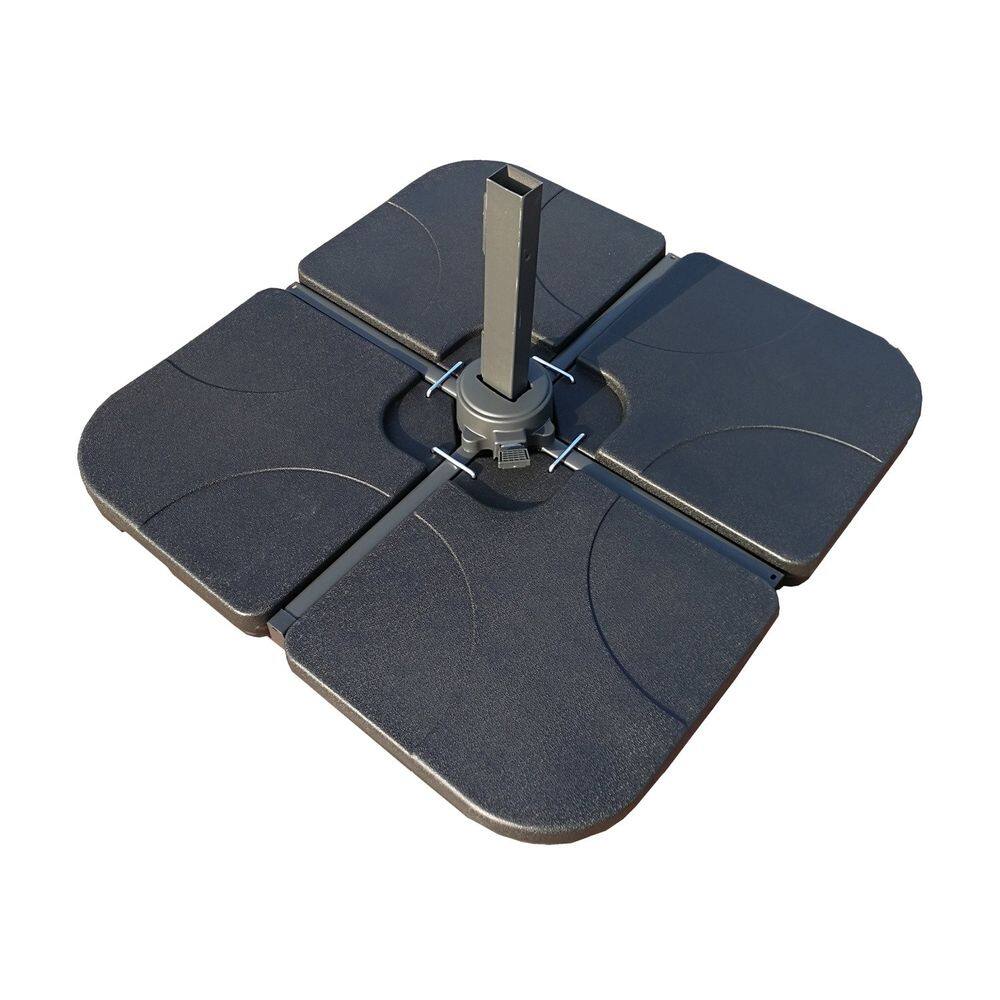 Base Ombrelone Lateral Para Jardim e Varanda Preto