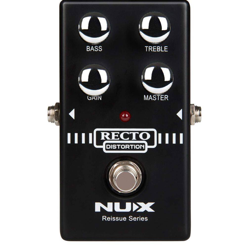 Pedal de efeito de guitarra NUX Recto Distortion com distorção pesada