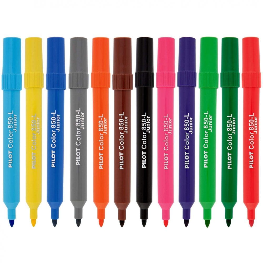 Caneta Hidrográfica Pilot Color 850L Junior 12 Cores