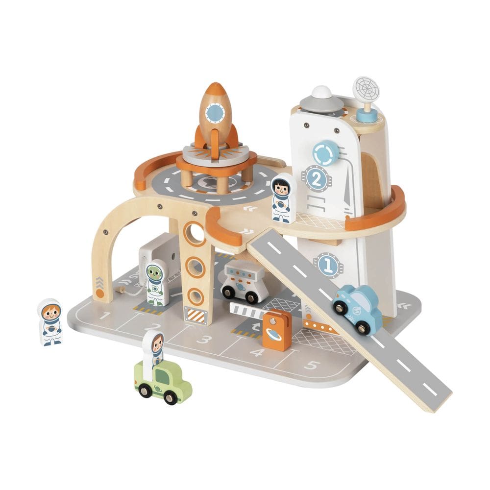Estação Espacial Brinquedo Educativo Madeira Tooky Toy