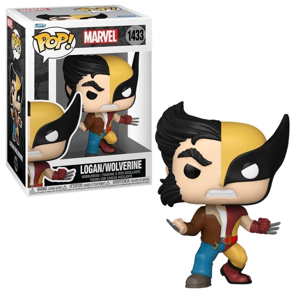 Boneco Funko Pop Marvel Split - Logan/Wolverine