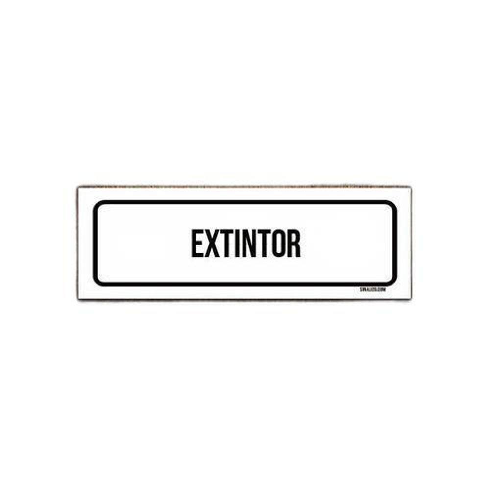 Placa De Sinalização Setor - Extintor 23X9