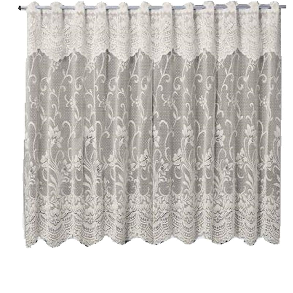 Cortina De Renda Cozinha 2,00 X 1,20 E 0,30M Nova Karla