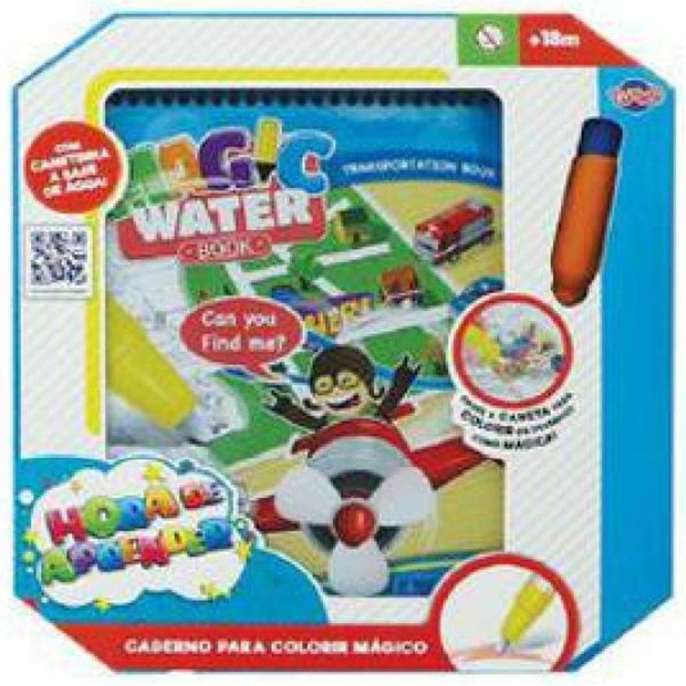 Hora De Aprender Caderno Magico Para Colorir -Toyng