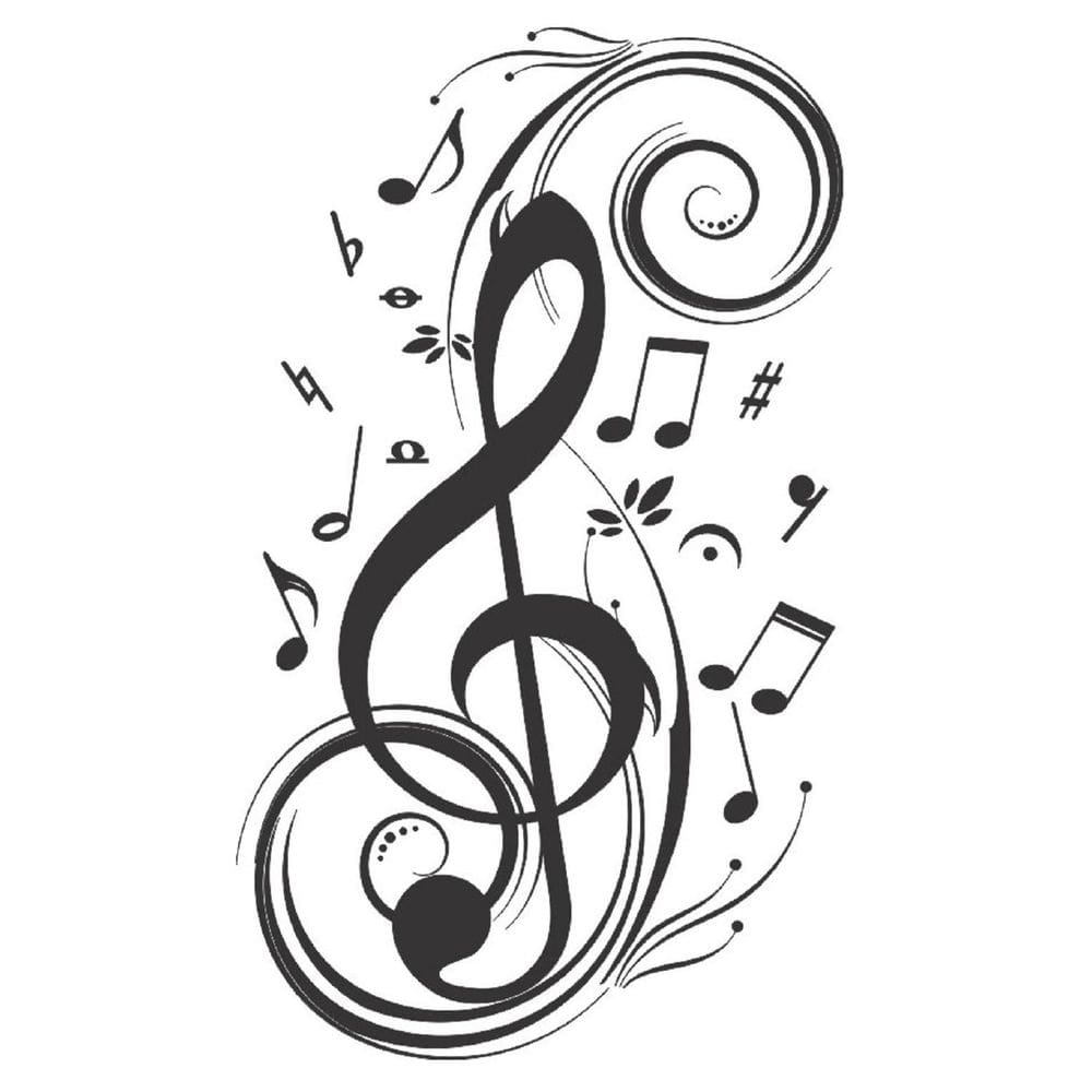 Adesivo Decorativo De Parede Nota Musical Decoração