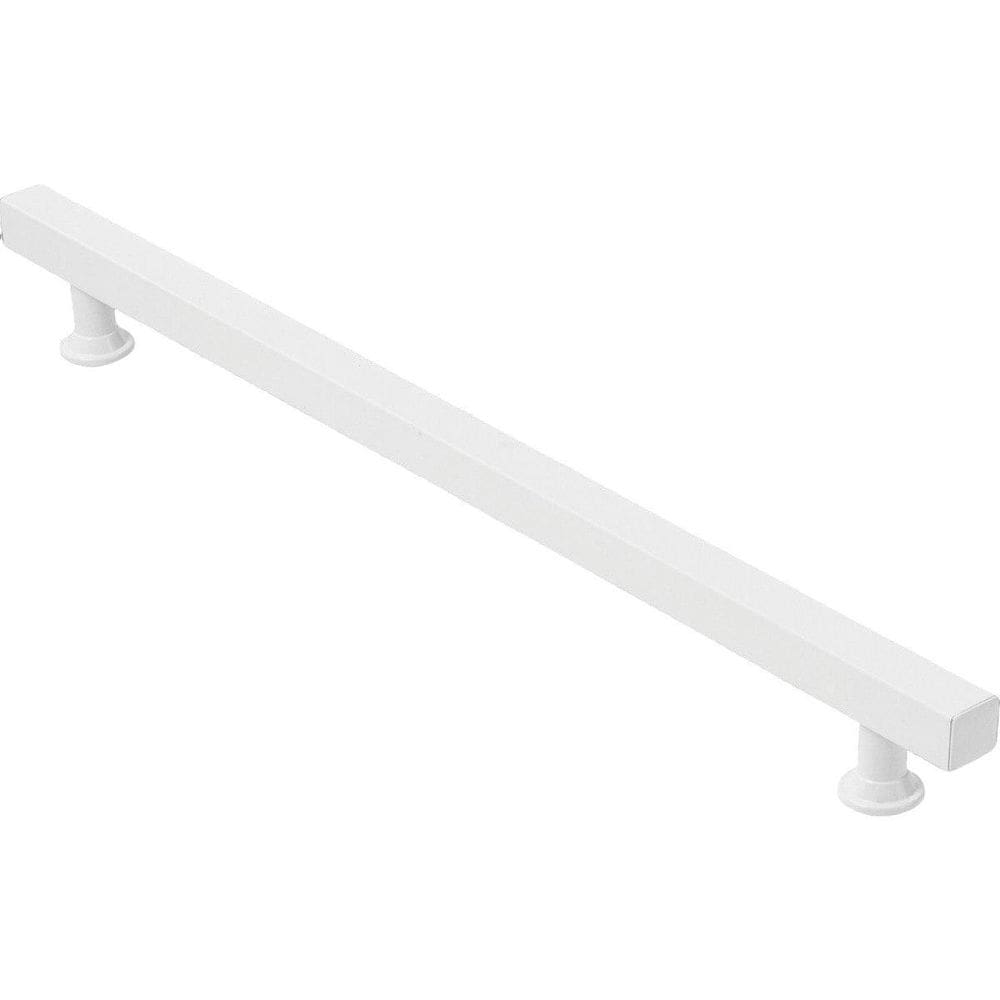 Puxador Quadrado Branco Para Porta 40Cm - 1 Lado Só