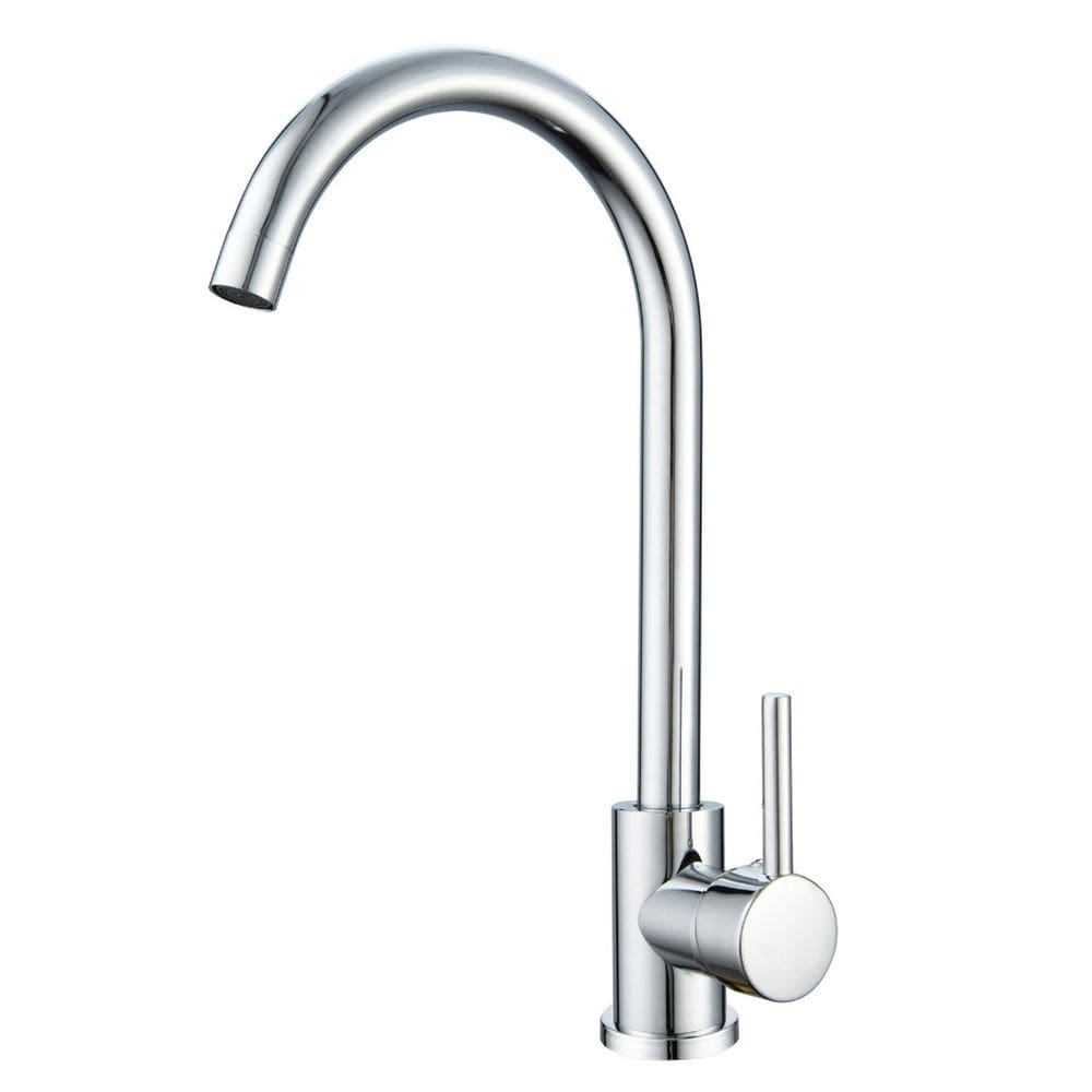 Torneira Inox Cozinha Bancada,bica Alta Monocomando Linha Inox Cromada Grascan Cromado