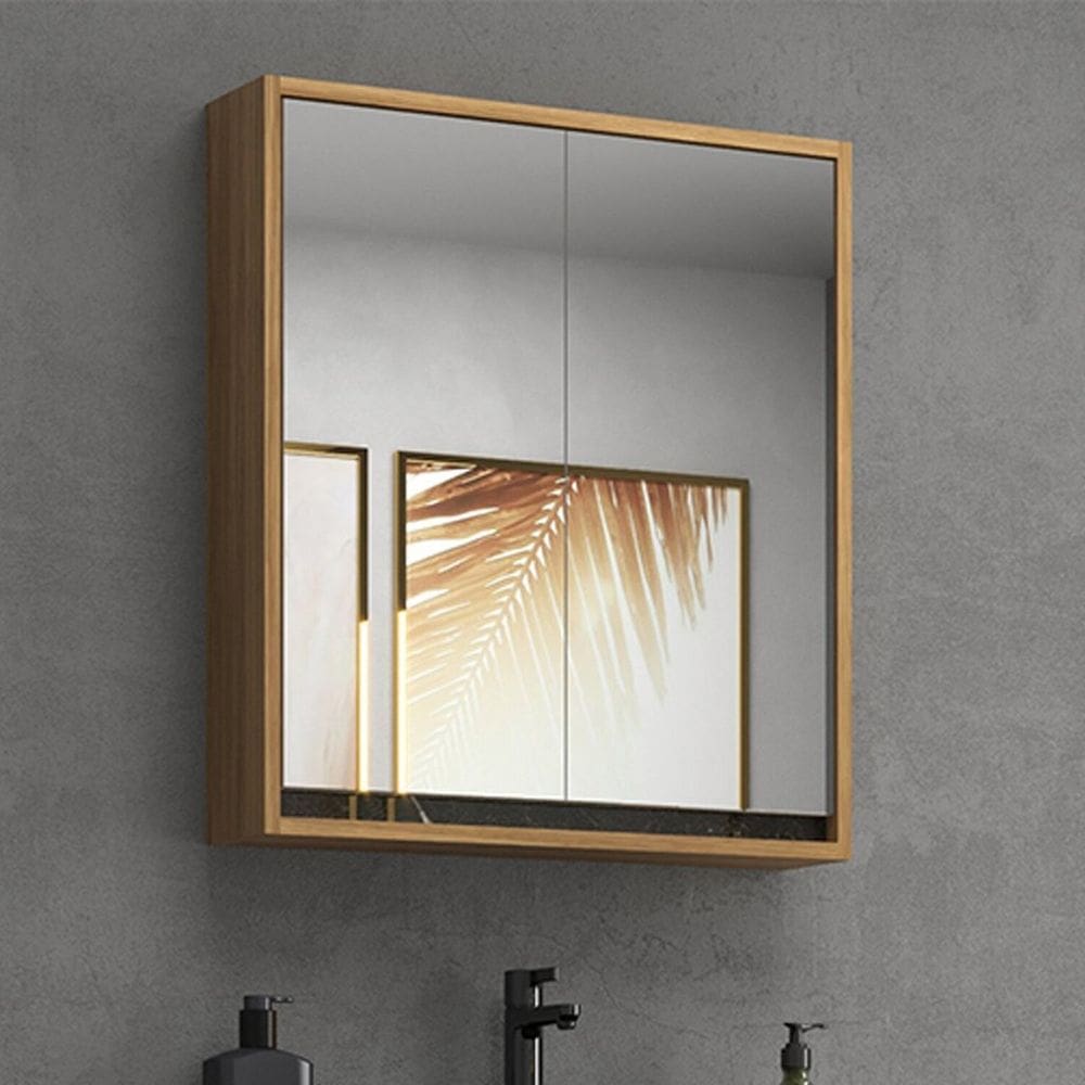 Armário de Banheiro 60cm 02 Portas com Espelho Ref 651 Itapuã/Portoro