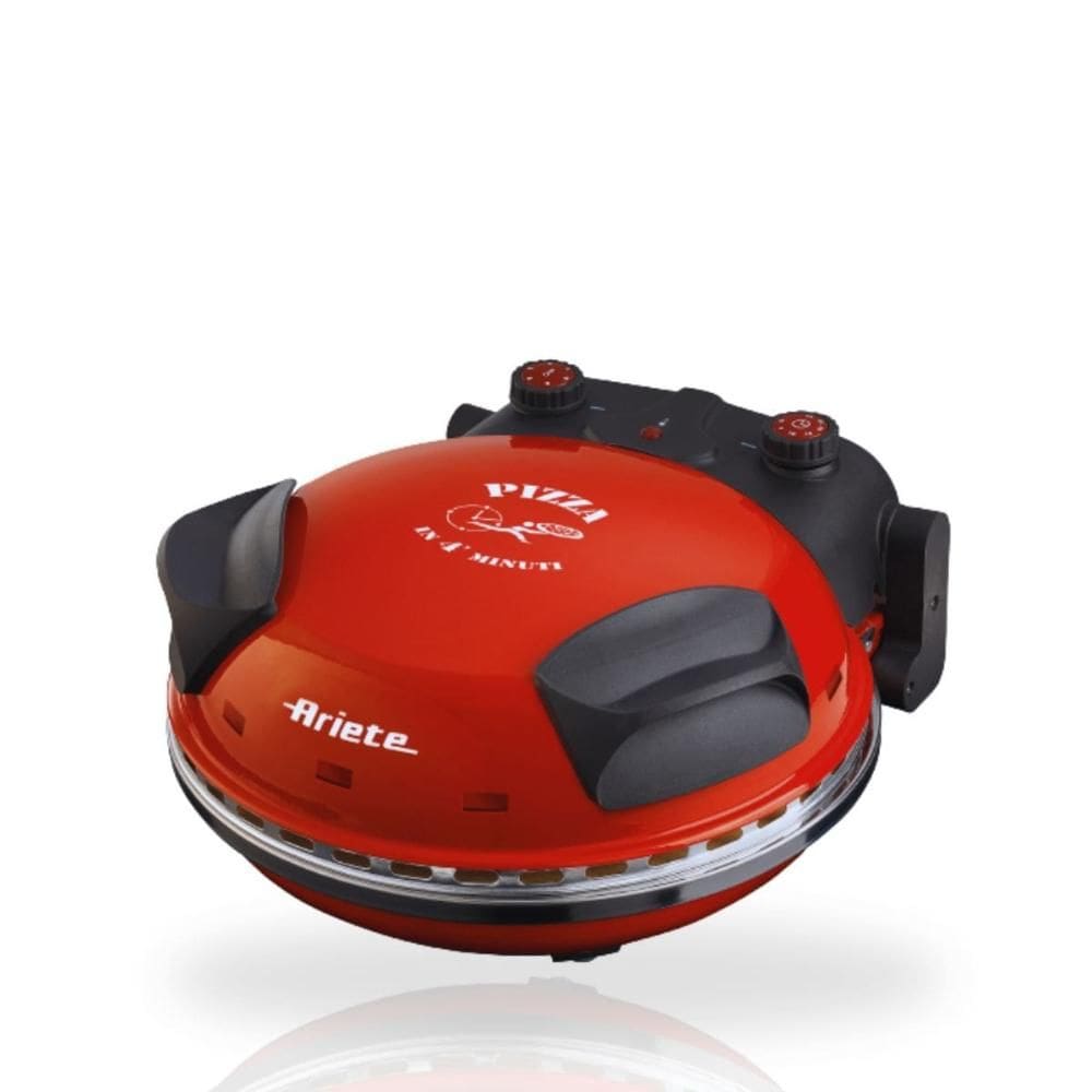 Forno de Pizza Elétrico Ariete 909 c/ pedra refratária 1200W 400ºC Vermelho 127v