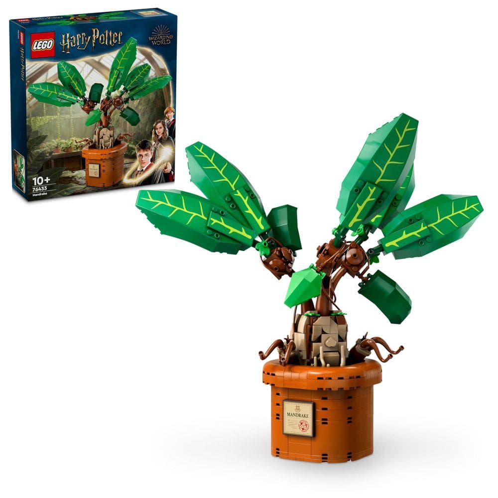 Brinquedo LEGO Harry Potter Mandrake Plant com vaso 76433 para crianças